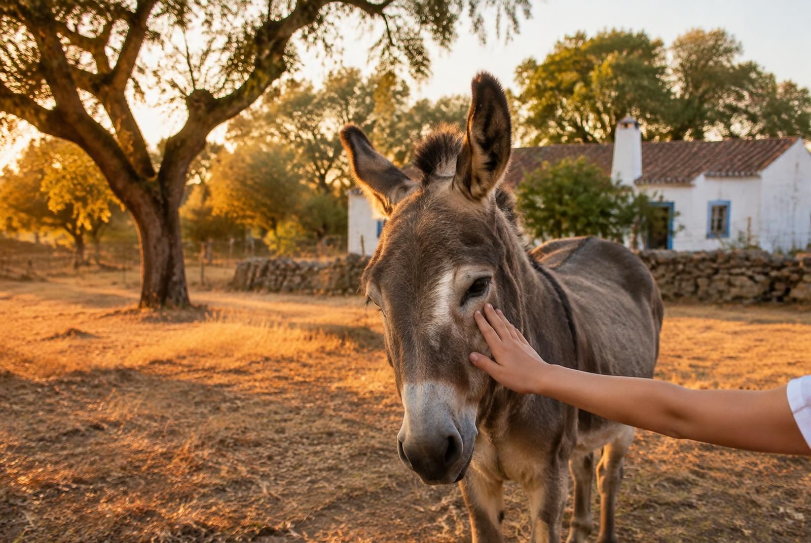 A Gentle Donkey Visit