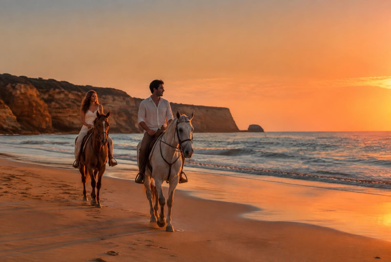 Horseback Riding by the Sea
